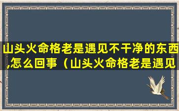 山头火命格老是遇见不干净的东西,怎么回事（山头火命格老是遇见不干净 🌴 的东西,怎么回事）